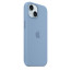 iPhone 15 Silicone Case With MagSafe Winter Blue