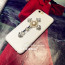 Leather Like Metal Cross Thin Case for iPhone 5 5s