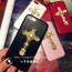 Leather Like Metal Cross Thin Case for iPhone 6