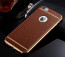 Metal and Leather Elegant Case for iPhone 7