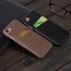 iPhone 7 Real Leather Back Pocket Card Holder Case