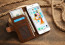 Leather Wallet Case With Latch For iPhone 7