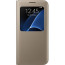 Samsung S-View Flip Cover for Galaxy S7 Edge - Gold