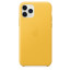 Apple iPhone 11 Pro Leather Case Meyer Lemon