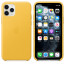 Apple iPhone 11 Pro Leather Case Meyer Lemon