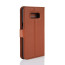 Galaxy S8 Rugged Leather Card Holder Wallet Case With Latch