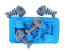 Fish Bone Shape Ice Cubes Silicone Ice Cube Tray