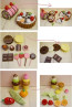 Mother Garden Handmade Wooden Pretend Play Toy--Afternoon House Party Chocolate Cake Box Set