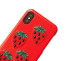 Strawberry Faux Leather iPhone X Case