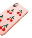 Cherry Faux Leather iPhone 8 7 Plus Case