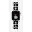 Silver Stainless Steel Leather Apple Watch Wrist Band Fashion Designer Inspired Double Leather Chain