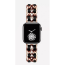 Rose Gold Stainless Steel Leather Apple Watch Wrist Band Fashion Designer Inspired Double Leather Chain