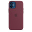 iPhone 12 Mini Silicone Case with MagSafe - Plum