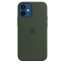 iPhone 12 Mini Silicone Case with MagSafe - Cyprus Green