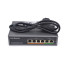 6 Port PoE Switch 802.3af/at 52V 65W 4 PoE Ports + 2 Standard Ports Gigabit Unmanaged