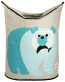 3 Sprouts Canvas Storage Laundry Hamper Polar Bear