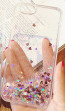 Skinnydip Glitter Liquid Hearts iPhone 6 6s Plus Case - Pink