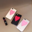 IPHORIA Pink Heart Patch Leather Case for iPhone 7 Plus White