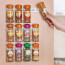 Clip N Store Kitchen Bottle Spice Organizer Rack Cabinet