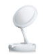 Emson My Foldaway Mirror Lighted Double Sided Vanity Mirror