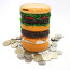 Hamburger Shape Piggy Bank