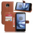 Moto Z Leather Wallet ID Holder Flip Case