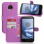 Moto Z Leather Wallet ID Holder Flip Case