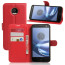 Moto Z Leather Wallet ID Holder Flip Case