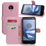 Moto Z Leather Wallet ID Holder Flip Case