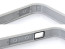 Power Support Silver and White Flat Bumper Set for iPhone 5