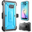 Galaxy S6 Edge Supcase Unicorn Beetle Pro Rugged Holster Case Blue/Black