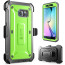 Galaxy S6 Edge Supcase Unicorn Beetle Pro Rugged Holster Case Green/Gray