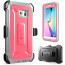 Galaxy S6 Edge Supcase Unicorn Beetle Pro Rugged Holster Case Pink/Gray