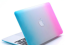 MacBook Pro Skin Shell Full Body Case for MacBook Air Pro Retina 11 13 15 All Models Blue to Pink