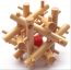 Kong Ming Lock Seal Puzzle Intelligent Educational Wooden Toy Brain Teaser