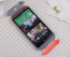 HTC One M8 Original Double Dip Case Grey Orange