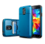 Spigen SGP Galaxy S5 Slim Armor CS Card Slider Wallet Case Electric Blue