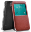 Premium Real Leather S-View Case for Galaxy S5