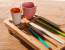 DIY Bamboo Wooden Keyboard Desk Organizer