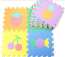 Complete Foam Cute Pop Out Puzzle Gym Mat for Baby and Kid Animals, Vehicles, Fruits