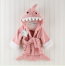 Baby Aspen Let the Fin Begin Pink Shark Robe