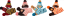 Soft Stripes Knitted Hat & Scarf Set Kids Baby
