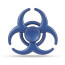 BioHazard Shape Fidget Spinner