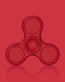 Red Poker Chip Fidget Spinner