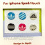 Yettide Home Button Sticker Sets for iPhone, iPad, iPad Mini, iPod Touch
