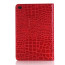 Crocodile Leather Type Folio Case for iPad Mini 4