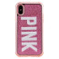 iPhone X PINK Glitter Case