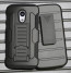 Moto G (2014) 2nd Gen Tough Shockproof Defender Case with Belt Clip