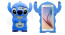 Stitch 3D Hard Silicone Case for Galaxy S6 Blue