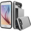 Verus Satin Silver Galaxy S6 Case Damda Slide Series